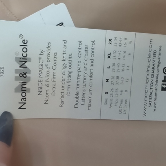 NWT Naomi & Nicole inside magic extra firm high waist thigh slimmer SZ XL - Picture 4 of 7